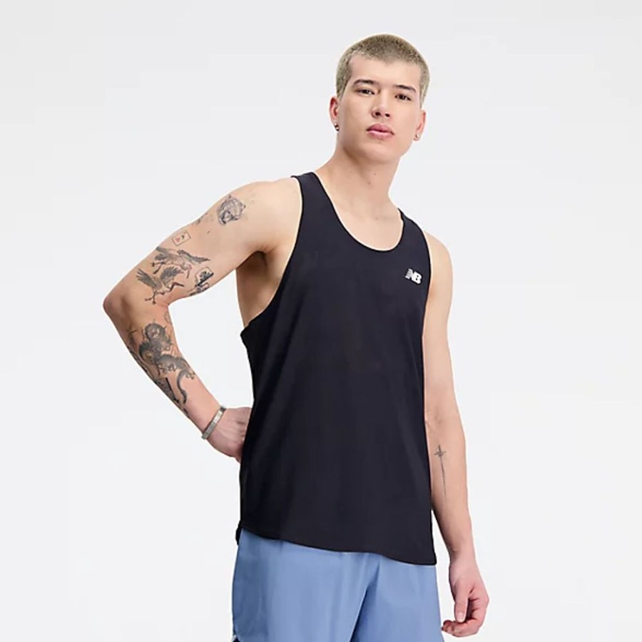 Homens New Balance T-Shirts E Partes De Cima | Q Speed Jacquard Singlet