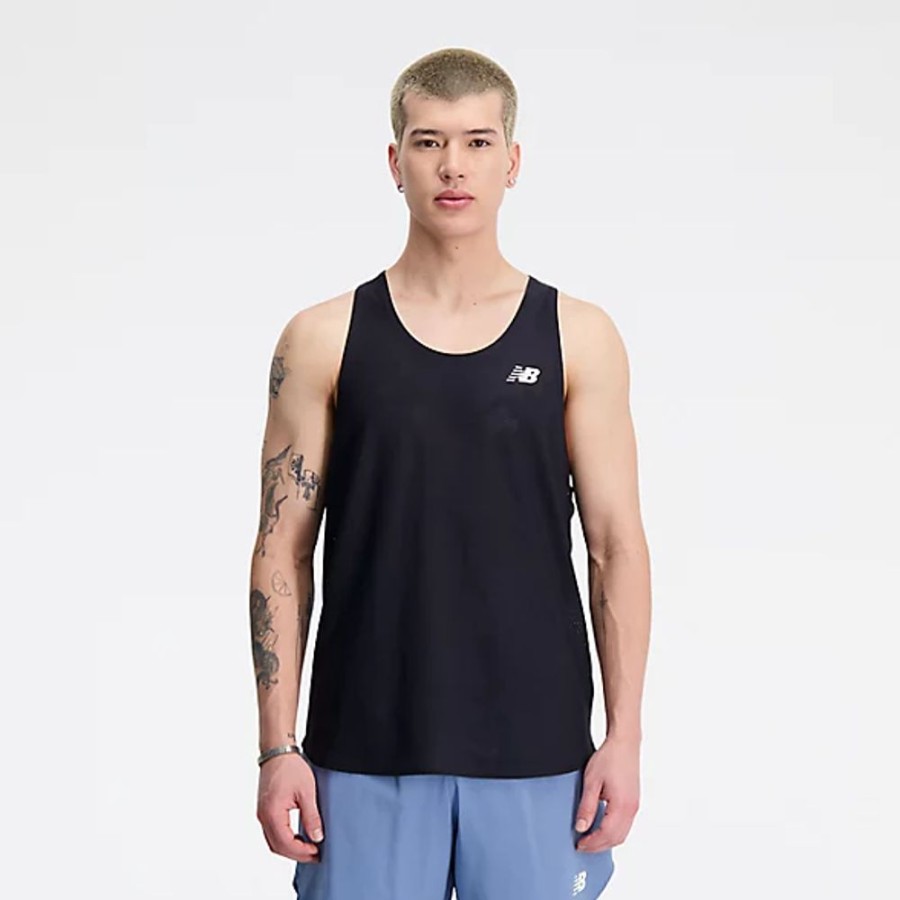 Homens New Balance T-Shirts E Partes De Cima | Q Speed Jacquard Singlet