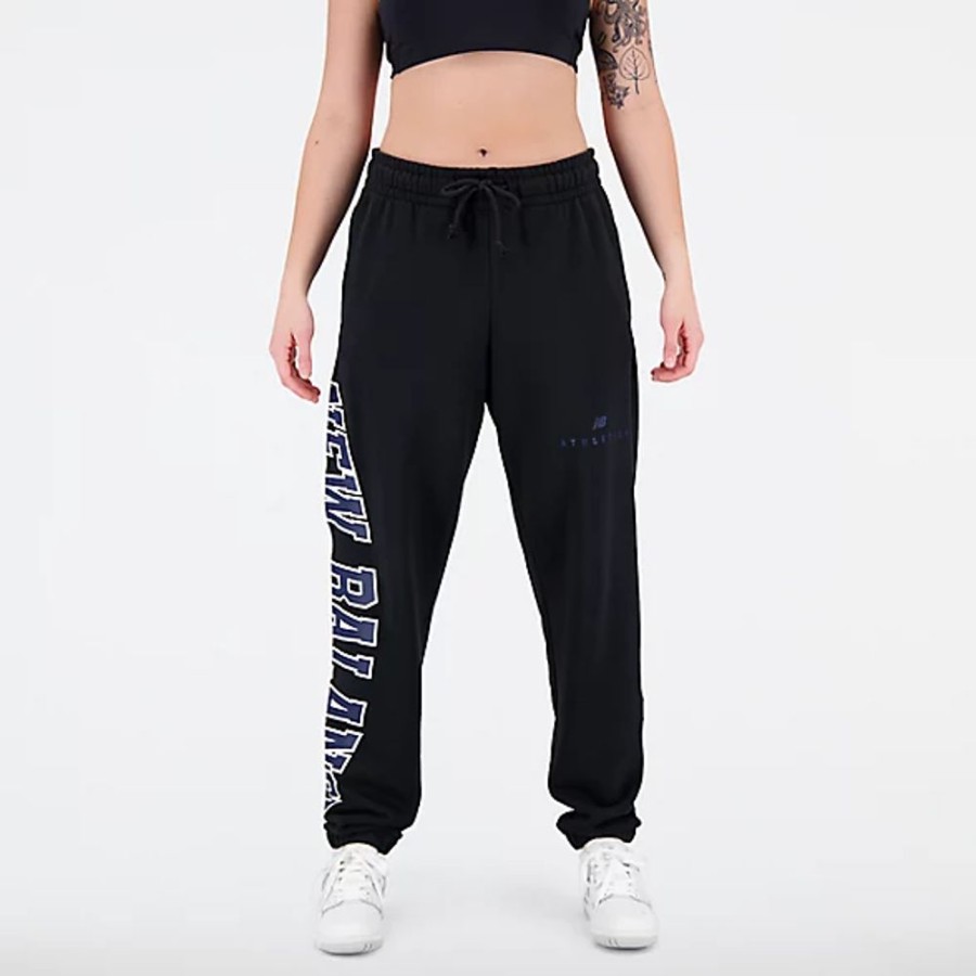 Homens New Balance Calcas E Leggings | Uni-Ssentials Warped Classics French Terry Sweatpant