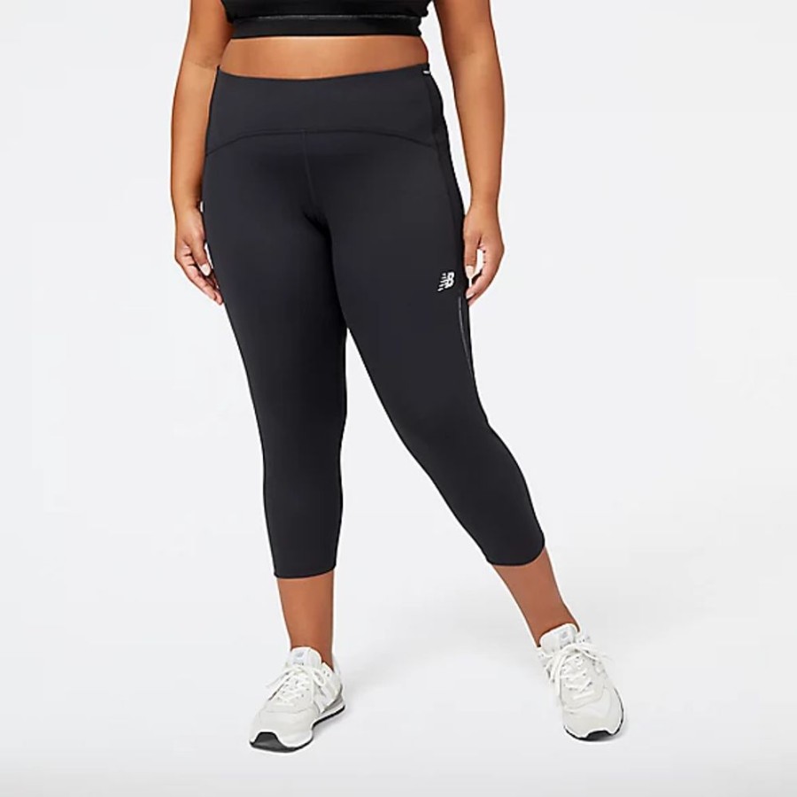 Mulheres New Balance Calcas E Leggings | Impact Run Crop