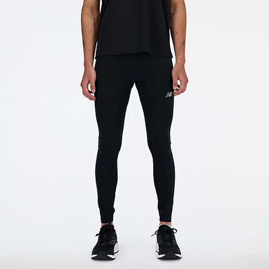 Homens New Balance Calcas E Leggings | Nb Sleek Pocket Tight