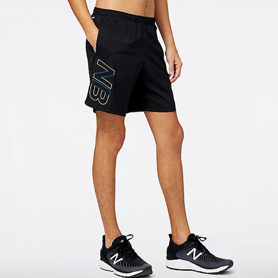 Homens New Balance Calcoes | Printed Accelerate Pacer 7 Inch 2 In 1 Short