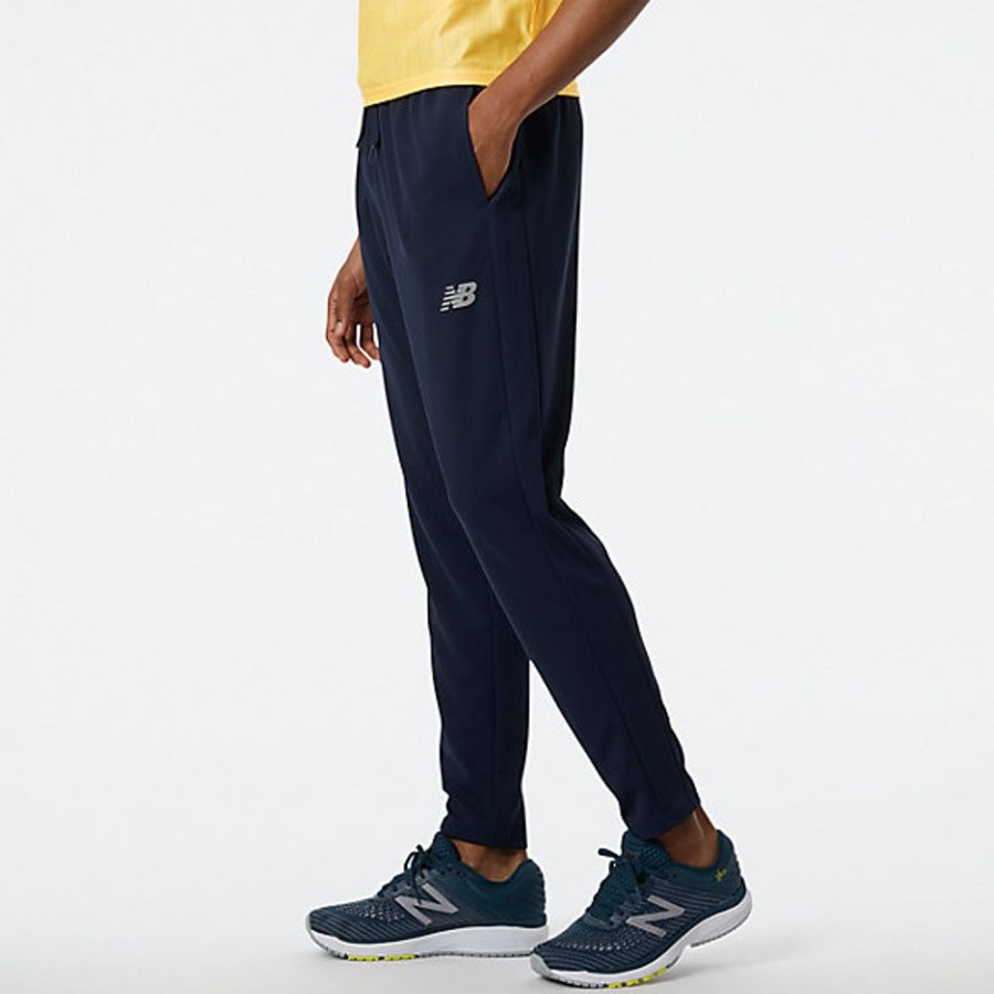 Homens New Balance Calcas E Leggings | Calcas Nb Tech Training Knit Track