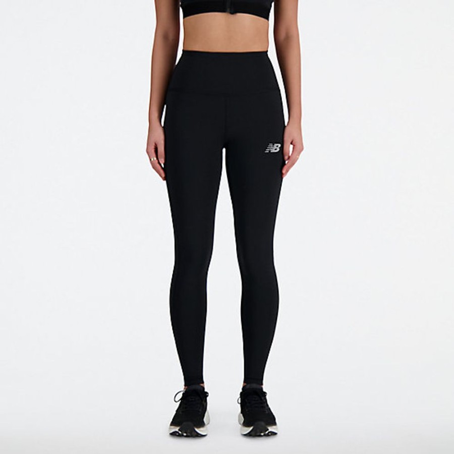 Mulheres New Balance Calcas E Leggings | Nb Sleek High Rise Legging 27"