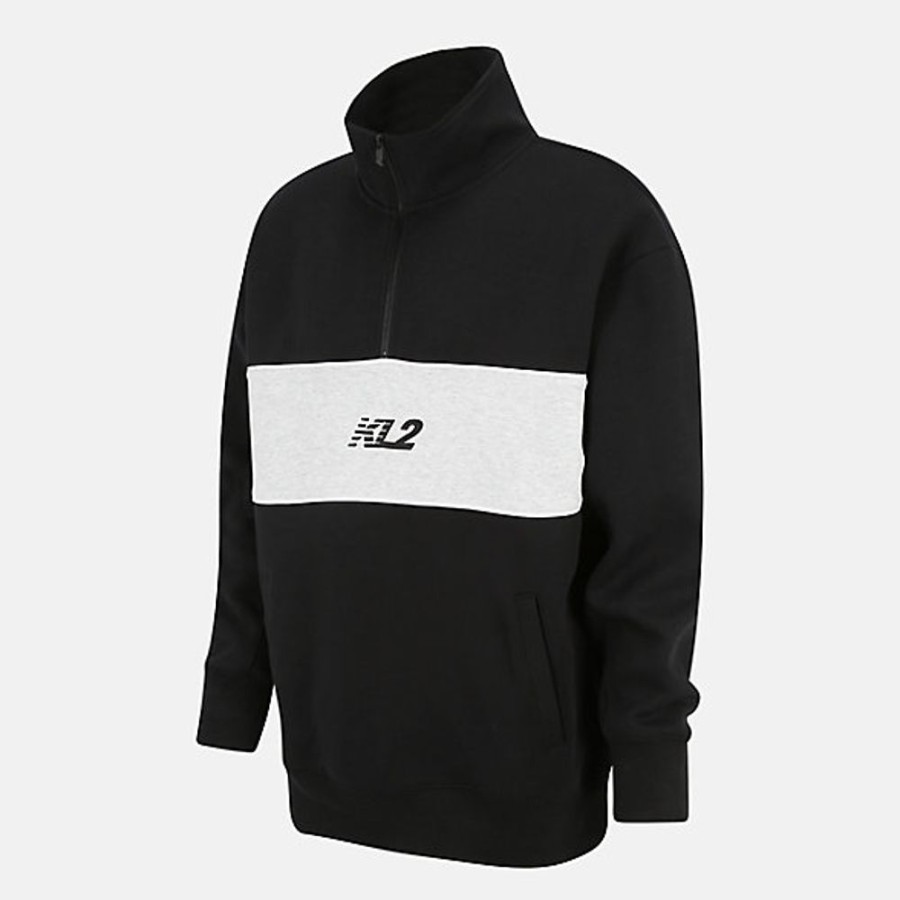 Homens New Balance T-Shirts E Partes De Cima | Kawhi'S Klawset 1/4 Zip Rugby