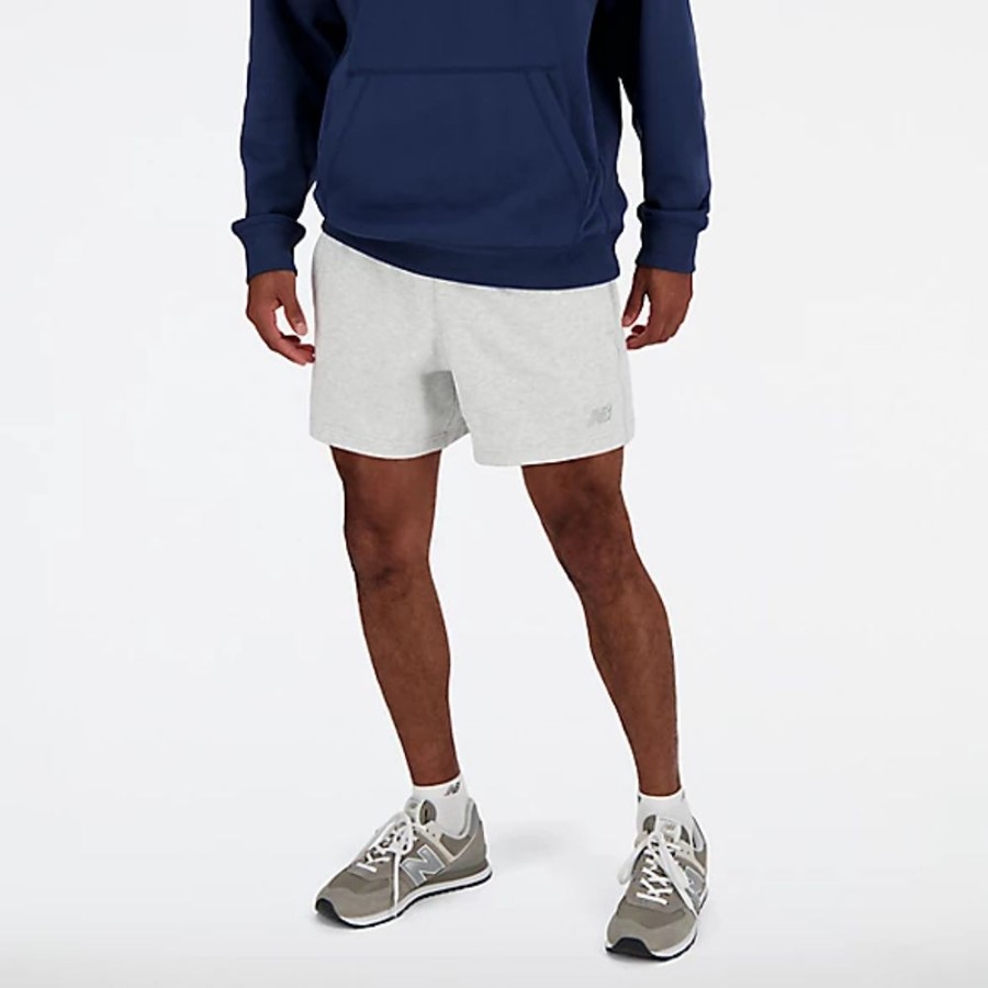 Homens New Balance Calcoes | Athletics French Terry Short 5"