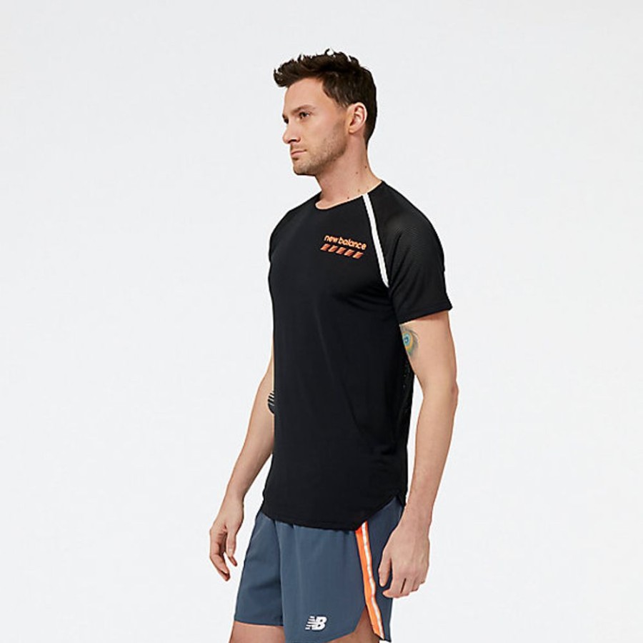 Homens New Balance T-Shirts E Partes De Cima | Accelerate Pacer Short Sleeve