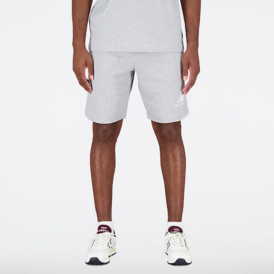 Homens New Balance Calcoes | Calcoes Essentials Stacked Logo French Terry