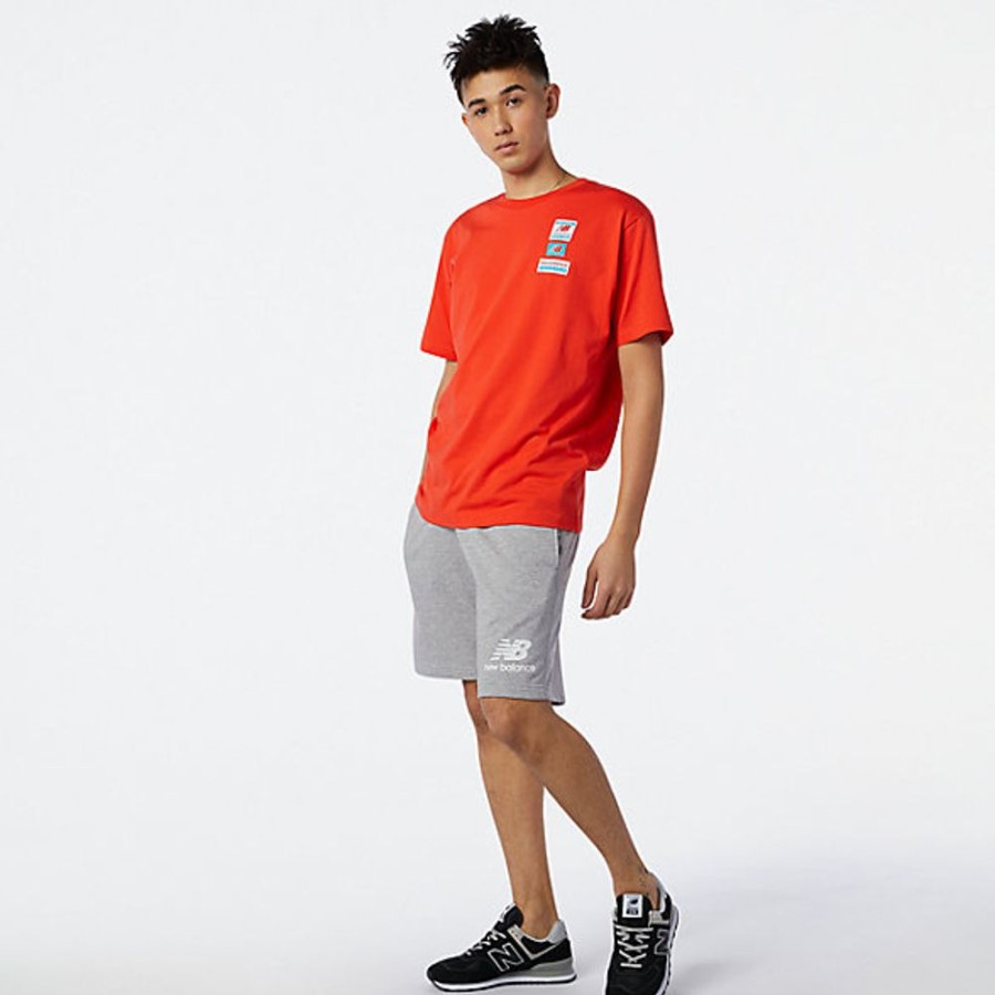 Homens New Balance Calcoes | Calcoes Nb Essentials Stacked Logo