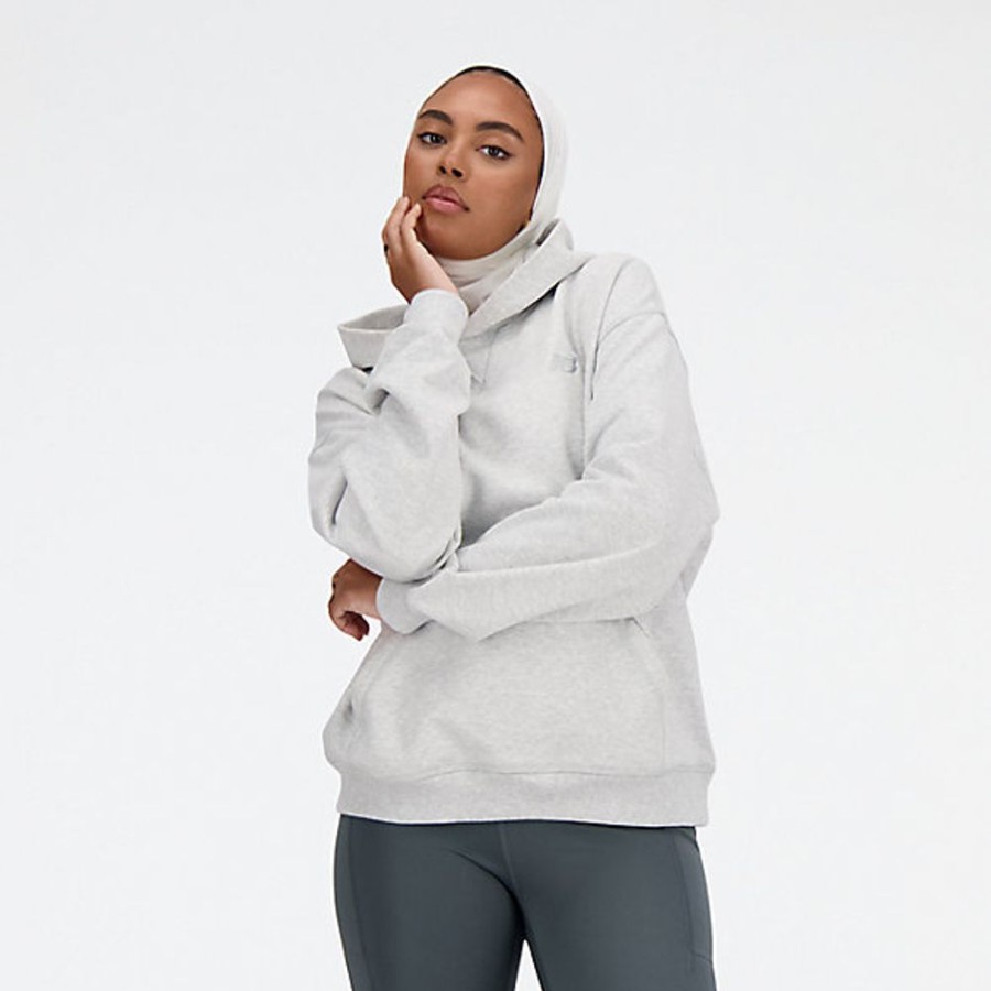 Mulheres New Balance Camisolas E Camisolas Com Capuz | Athletics French Terry Hoodie