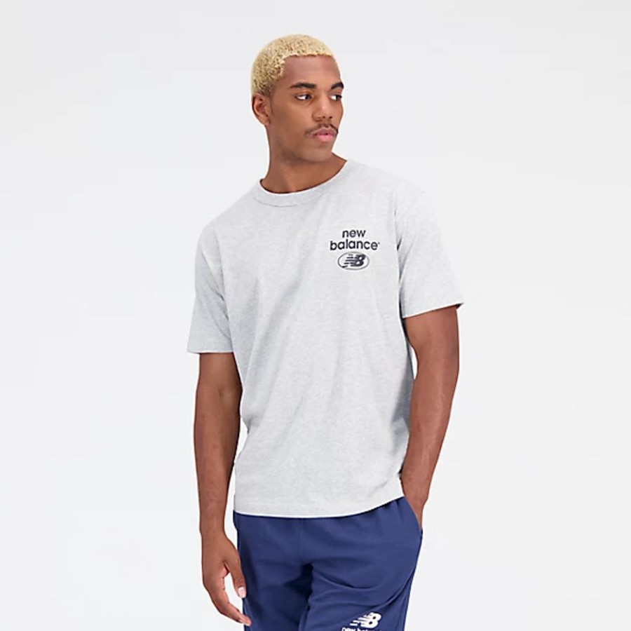 Homens New Balance T-Shirts E Partes De Cima | T-Shirt Essentials Reimagined Cotton Jersey Short Sleeve