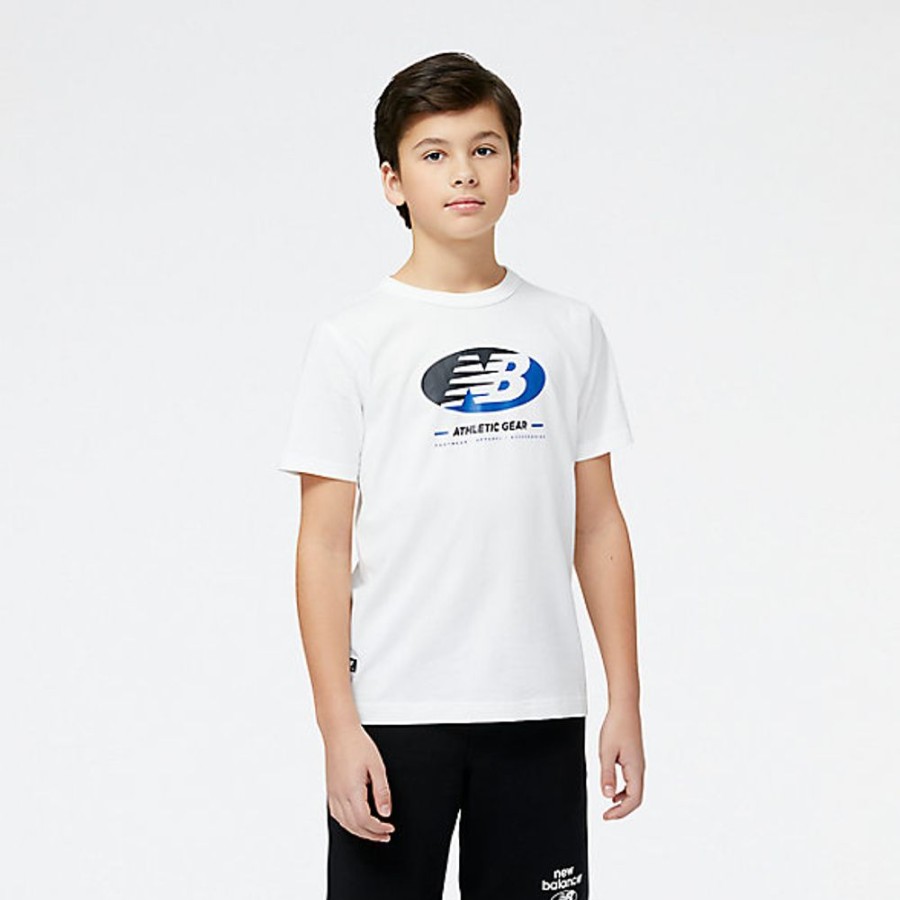 Crianca New Balance | Essentials Reimagined Graphic Cotton Jersey Short Sleeve T-Shirt