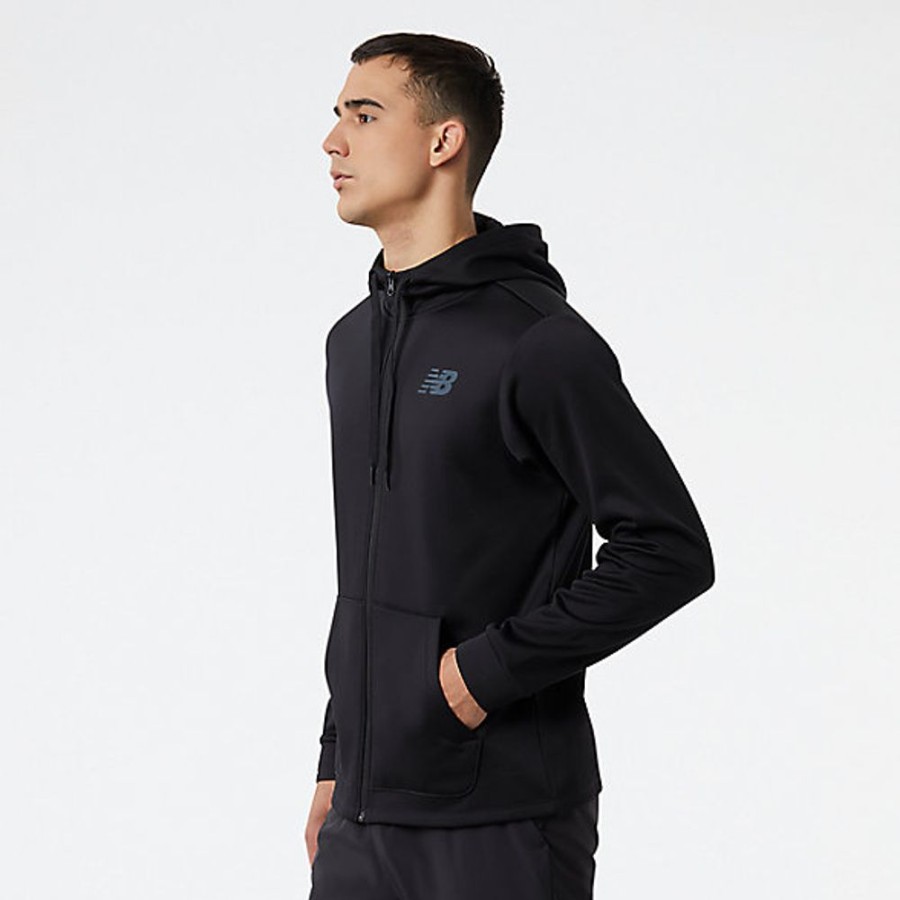 Homens New Balance Camisolas E Camisolas Com Capuz | Hoodie Tenacity Performance Fleece Full Zip