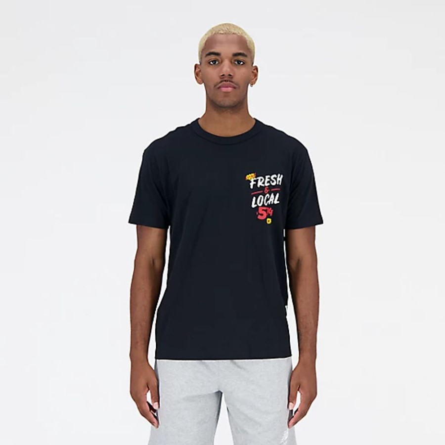 Homens New Balance T-Shirts E Partes De Cima | Essentials Reimagined Graphic Cotton Jersey Short Sleeve T-Shirt