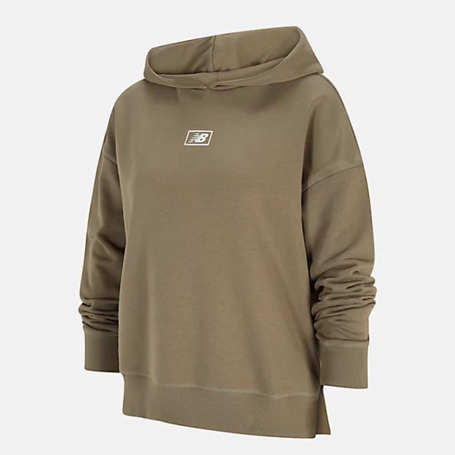 Mulheres New Balance Camisolas E Camisolas Com Capuz | Essentials French Terry Hoodie