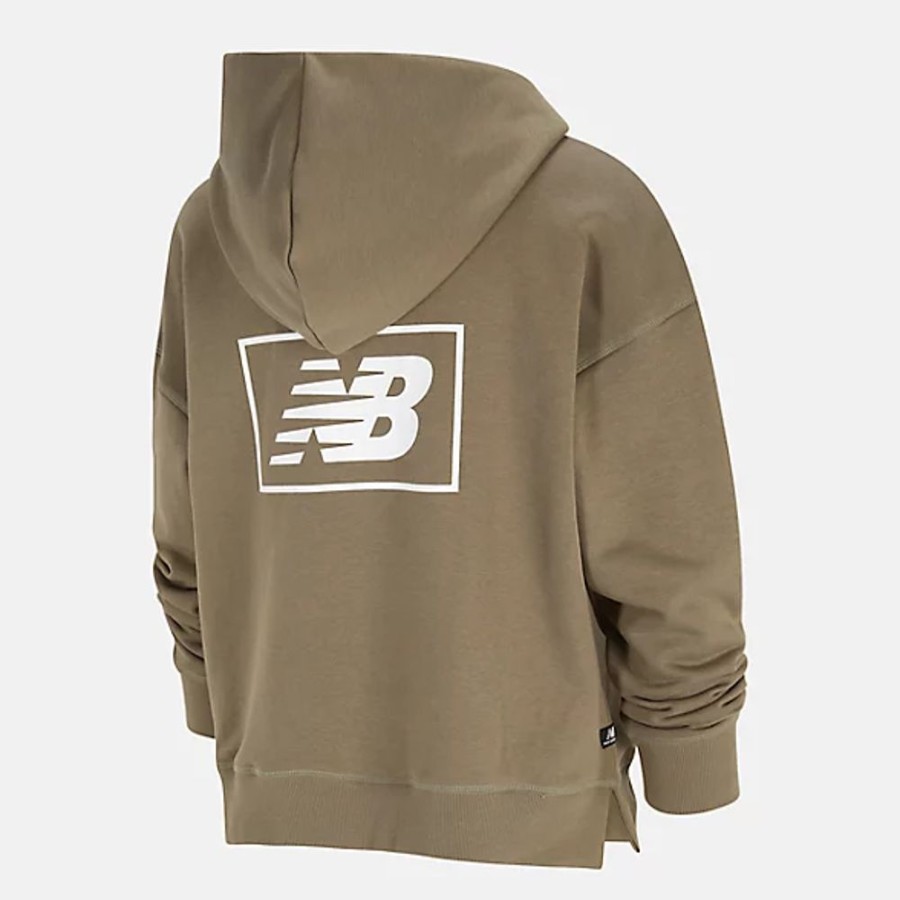 Mulheres New Balance Camisolas E Camisolas Com Capuz | Essentials French Terry Hoodie