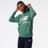 Mulheres New Balance Camisolas E Camisolas Com Capuz | Nb Essentials Stacked Logo Oversized Pullover Hoodie