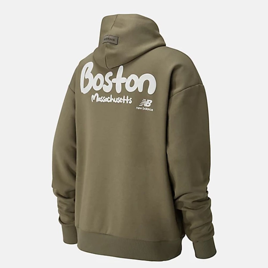 Homens New Balance Camisolas E Camisolas Com Capuz | Boston Hoodie