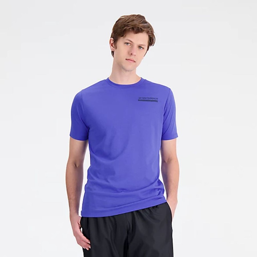 Homens New Balance T-Shirts E Partes De Cima | Tenacity Heathertech Graphic T-Shirt