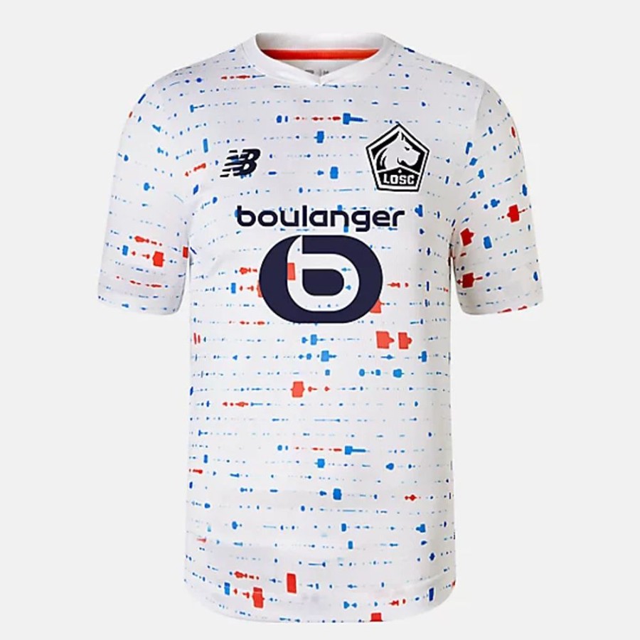 Crianca New Balance | Lille Losc Away Youth Short Sleeve Jersey