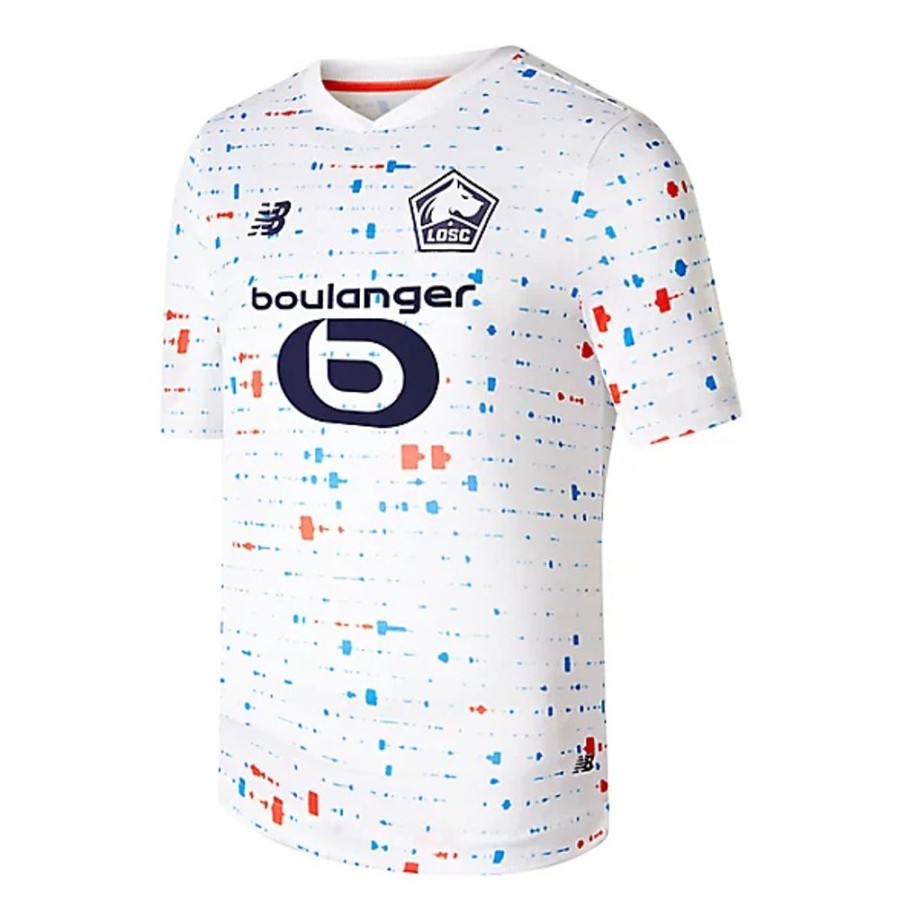 Crianca New Balance | Lille Losc Away Youth Short Sleeve Jersey