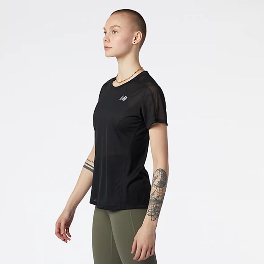 Mulheres New Balance T-Shirts E Partes De Cima | T-Shirt Impact Run