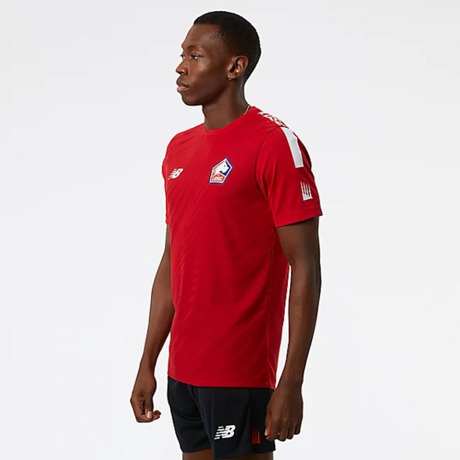 Homens New Balance T-Shirts E Partes De Cima | Lille Losc Pre-Game Jersey