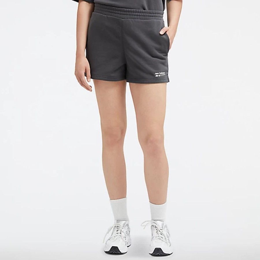 Mulheres New Balance Calcoes | Linear Heritage French Terry Short