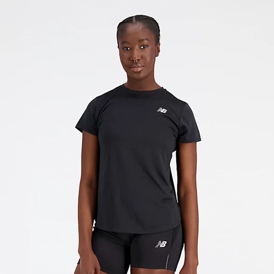 Mulheres New Balance T-Shirts E Partes De Cima | Accelerate Short Sleeve