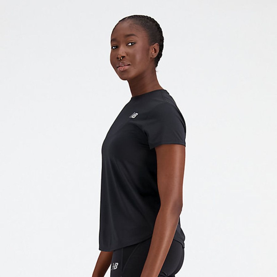 Mulheres New Balance T-Shirts E Partes De Cima | Accelerate Short Sleeve