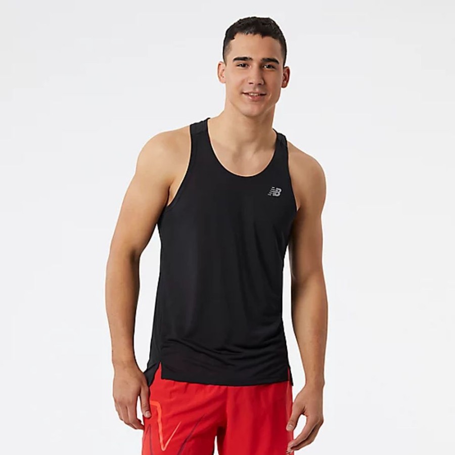 Homens New Balance T-Shirts E Partes De Cima | Accelerate Singlet