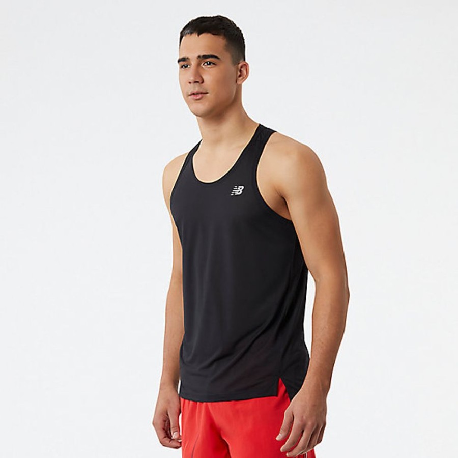 Homens New Balance T-Shirts E Partes De Cima | Accelerate Singlet