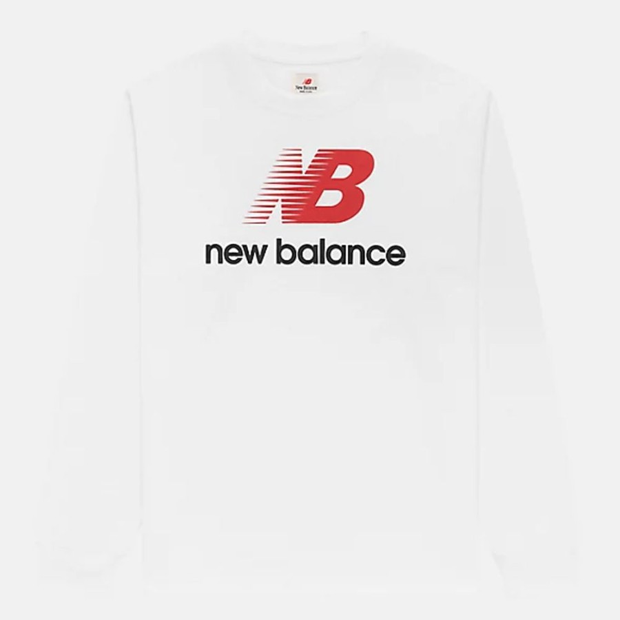 Homens New Balance T-Shirts E Partes De Cima | T-Shirt Made In Usa Heritage Long Sleeve