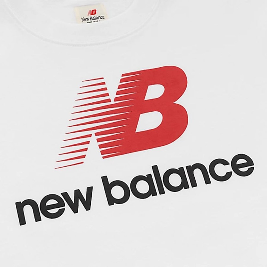 Homens New Balance T-Shirts E Partes De Cima | T-Shirt Made In Usa Heritage Long Sleeve