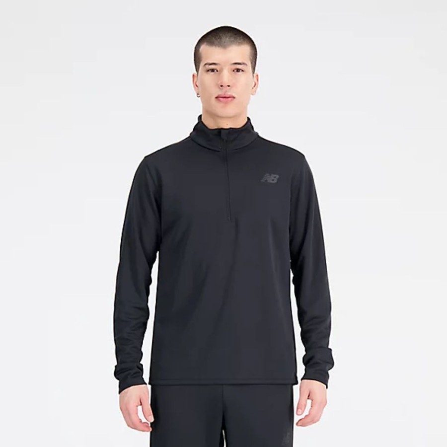 Homens New Balance Camisolas E Camisolas Com Capuz | New Balance Knit 1/4 Zip