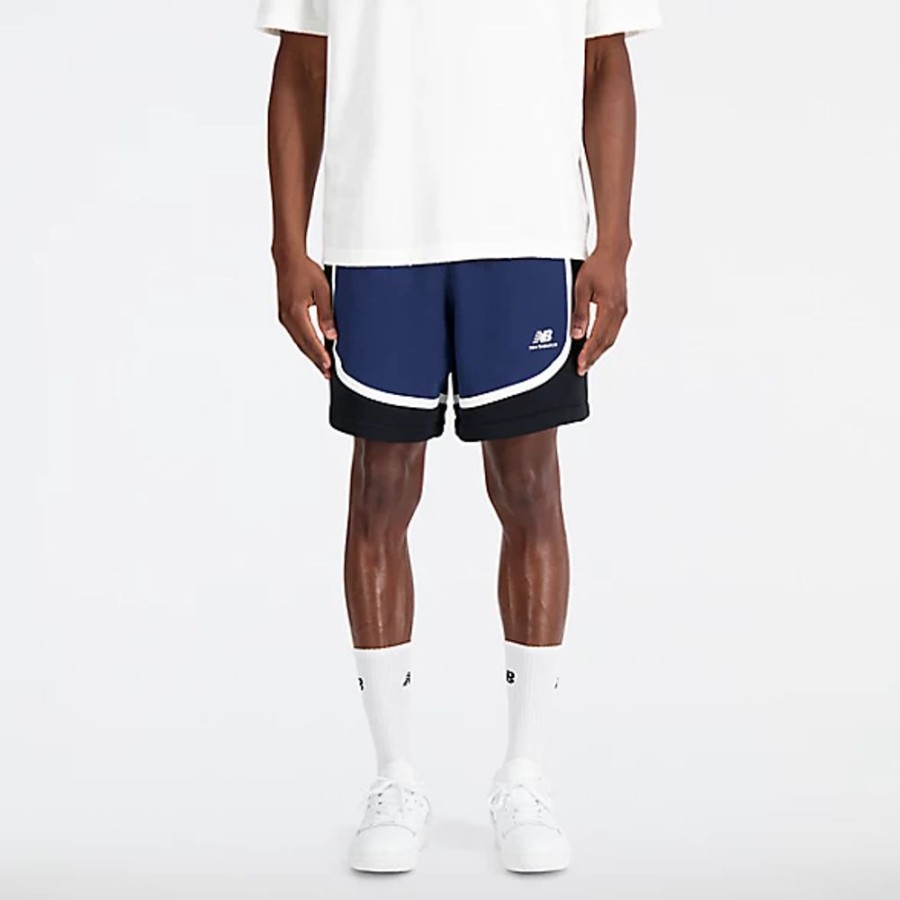 Homens New Balance Calcoes | Hoops Fleece Short