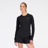 Mulheres New Balance T-Shirts E Partes De Cima | Q Speed Jacquard Long Sleeve