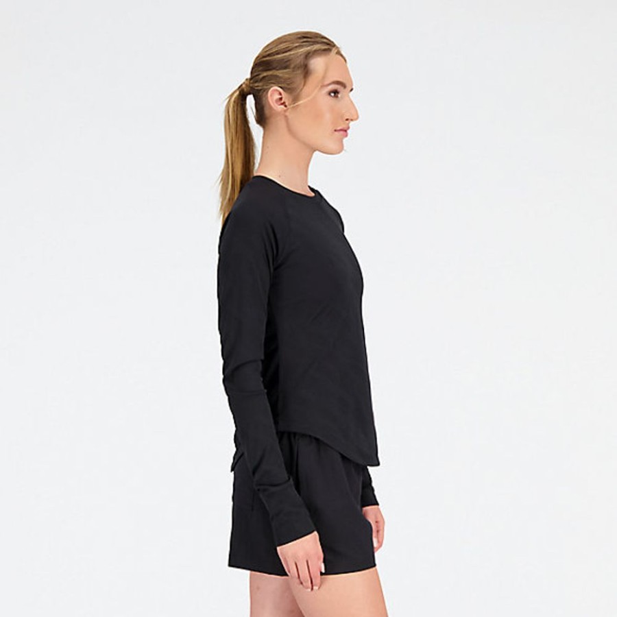 Mulheres New Balance T-Shirts E Partes De Cima | Q Speed Jacquard Long Sleeve