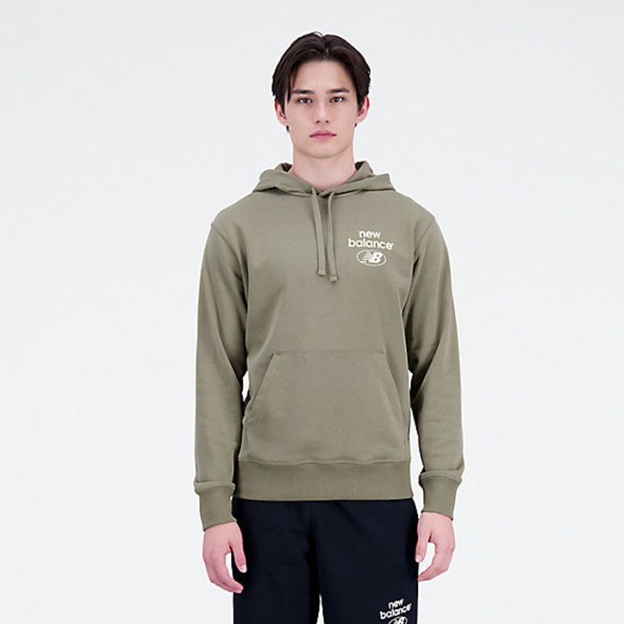 Homens New Balance Camisolas E Camisolas Com Capuz | Hoodie Essentials Reimagined French Terry