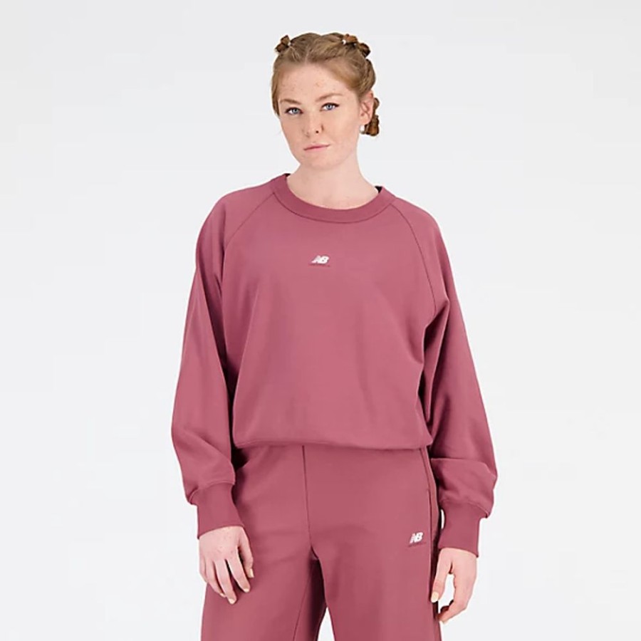 Mulheres New Balance Camisolas E Camisolas Com Capuz | Athletics Remastered French Terry Crewneck