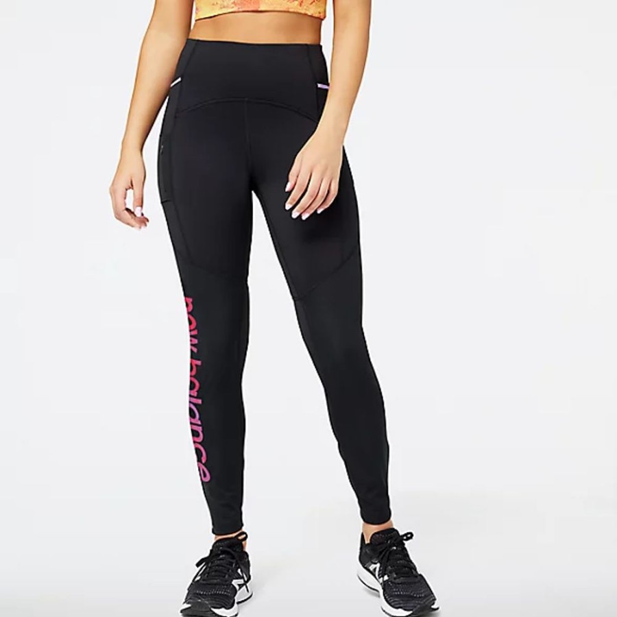 Mulheres New Balance Calcas E Leggings | Leggings Impact Run At Heat