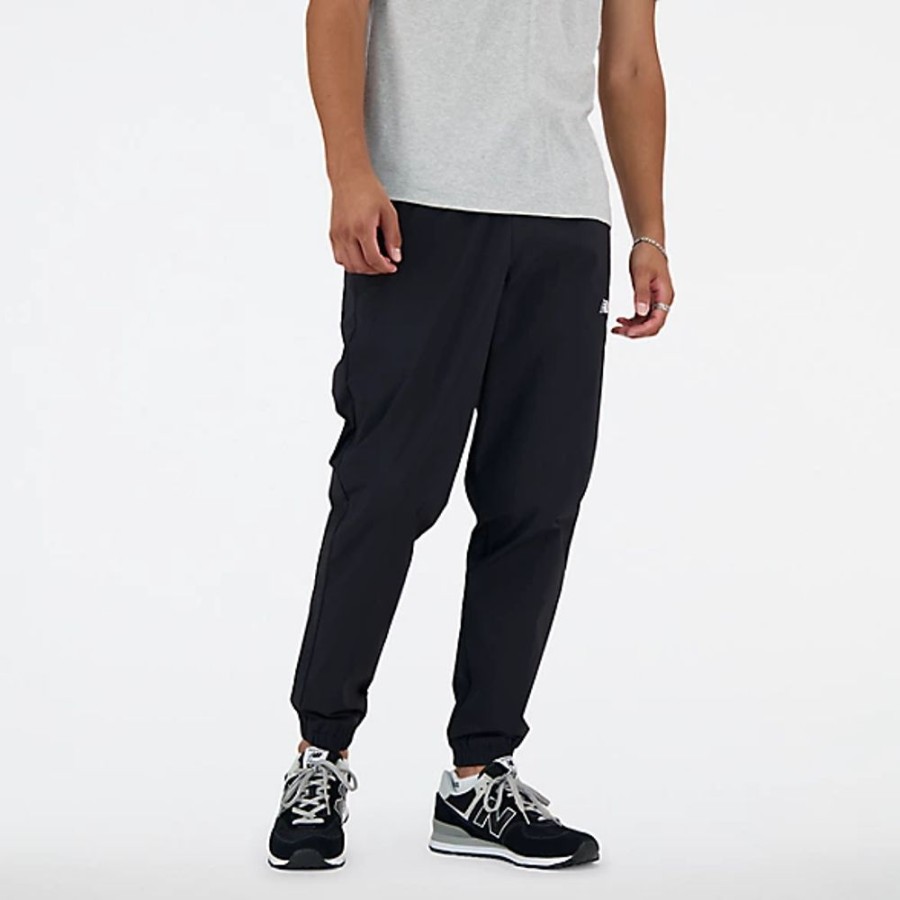 Homens New Balance Calcas E Leggings | Athletics Stretch Woven Jogger