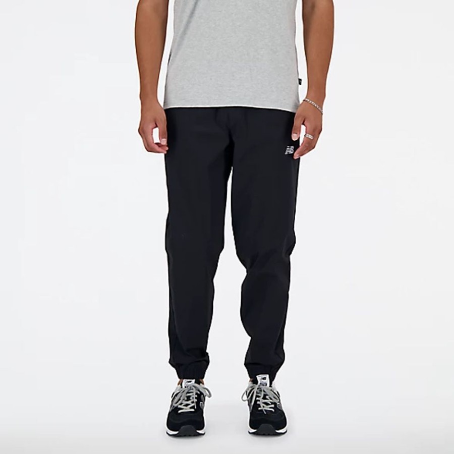 Homens New Balance Calcas E Leggings | Athletics Stretch Woven Jogger