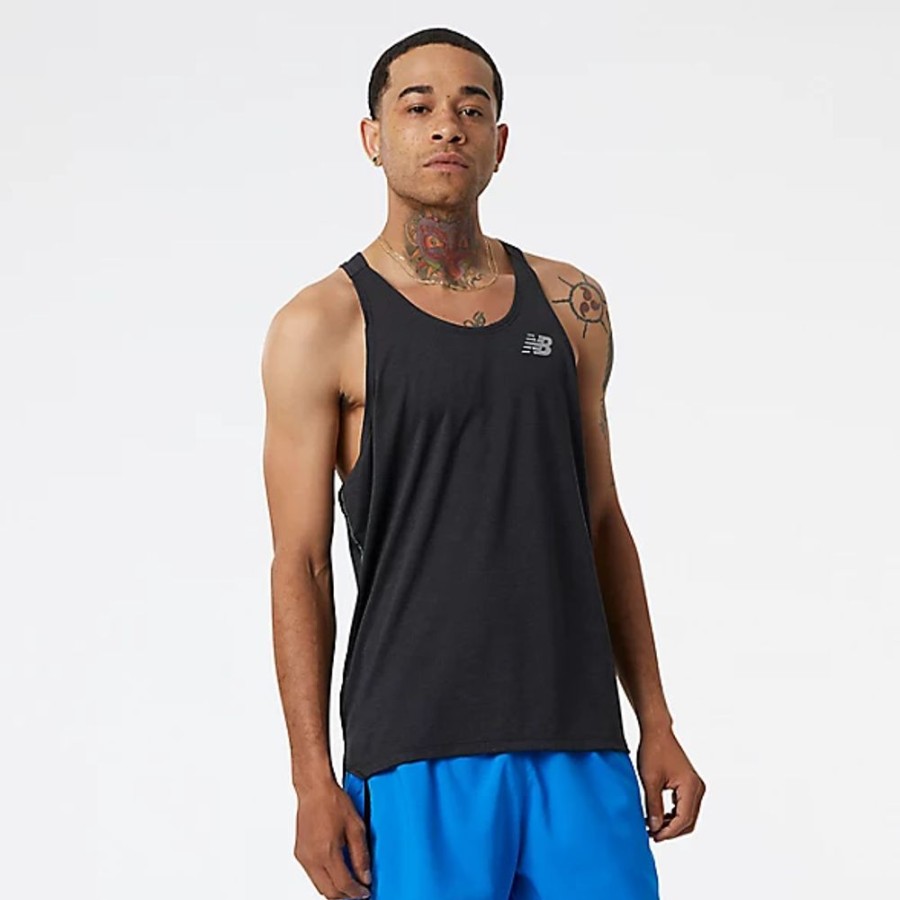 Homens New Balance T-Shirts E Partes De Cima | Impact Run Singlet