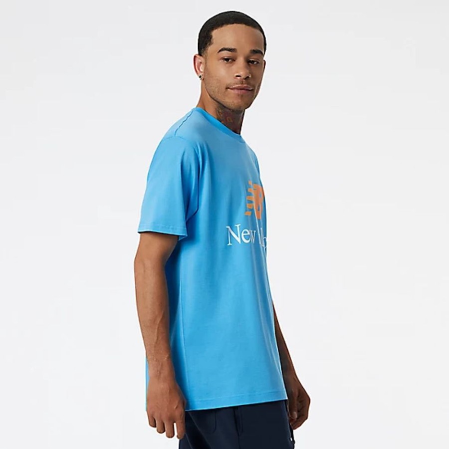 Homens New Balance T-Shirts E Partes De Cima | T-Shirt Nb Essentials Celebrate Split Logo