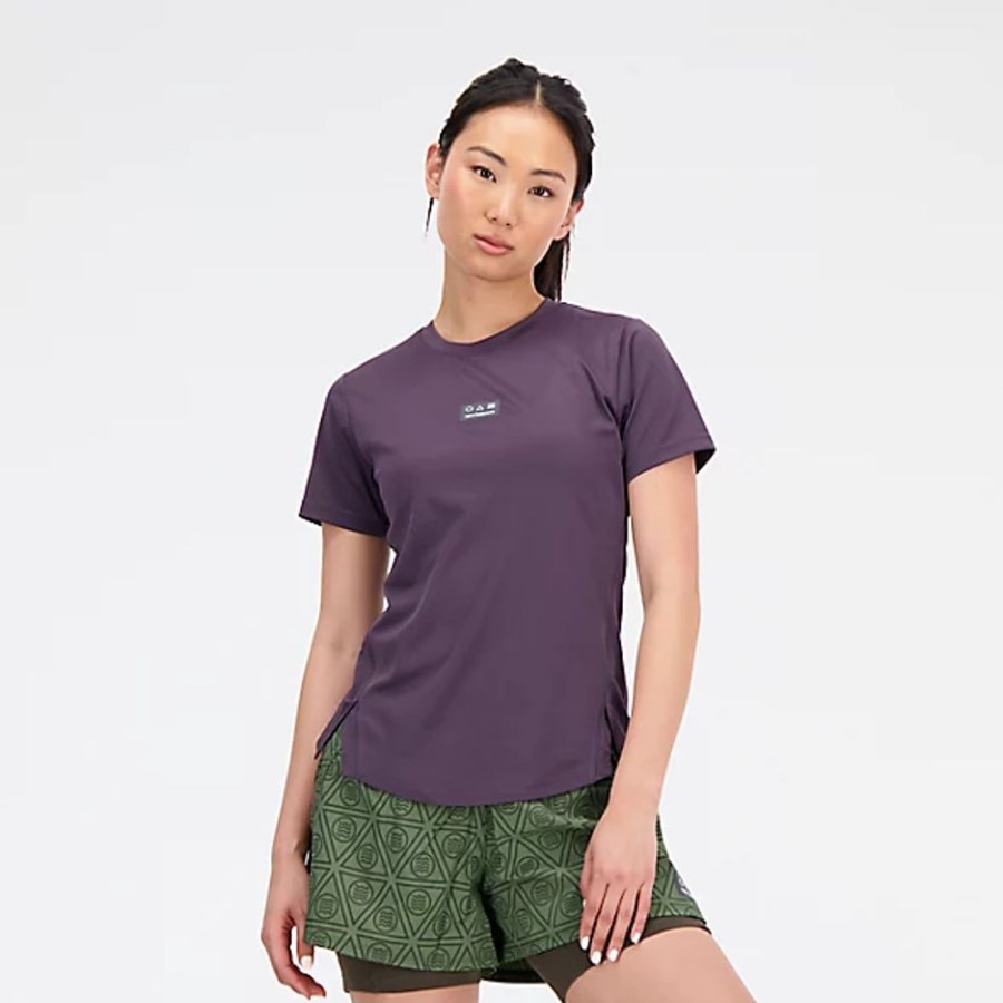 Mulheres New Balance T-Shirts E Partes De Cima | Impact Run At N-Vent Tee