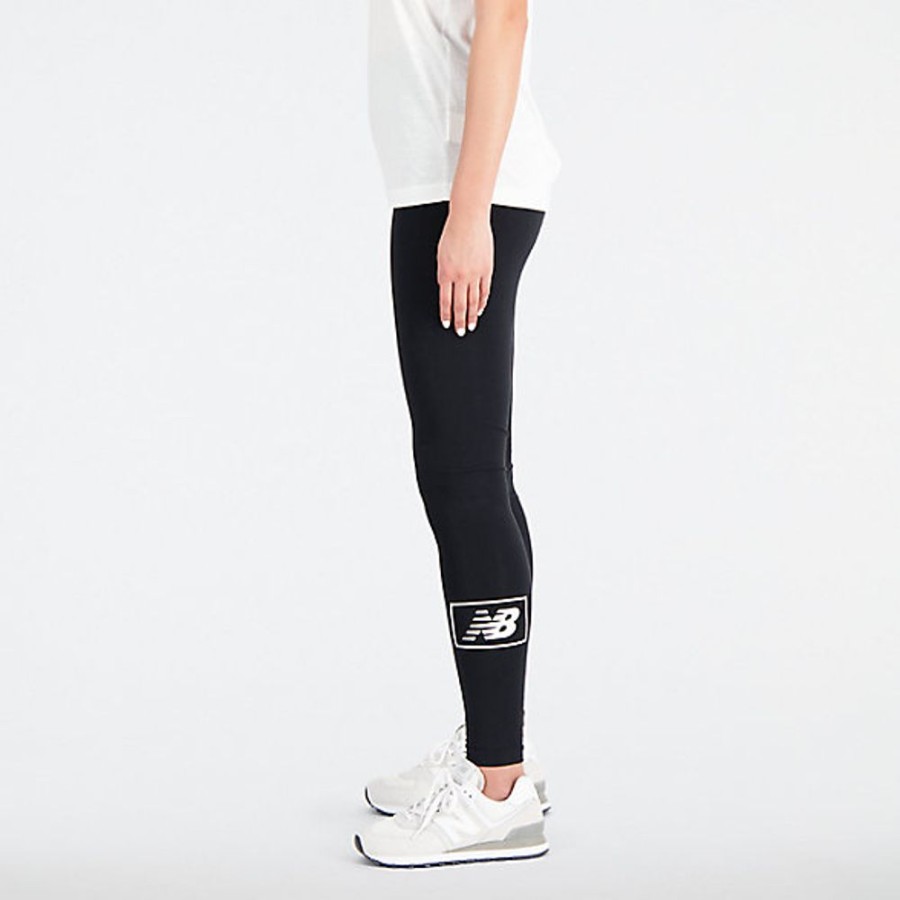 Mulheres New Balance Calcas E Leggings | Essentials Cotton Spandex Tight