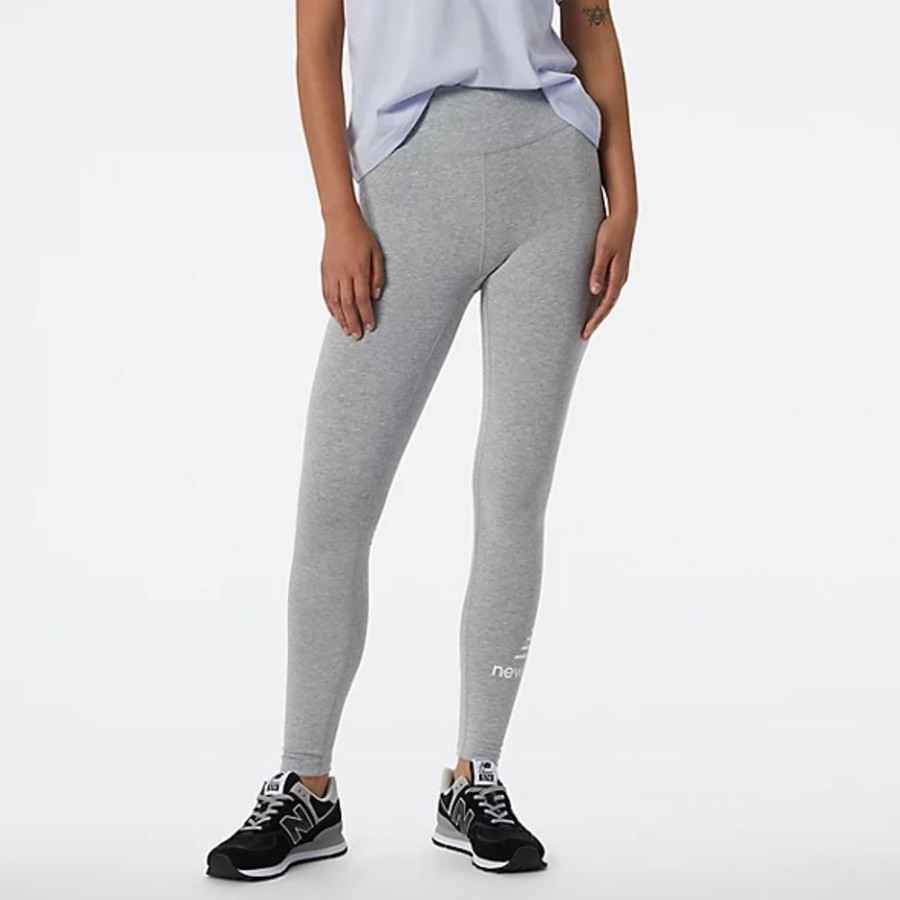 Mulheres New Balance Calcas E Leggings | Leggings Nb Essentials Stacked