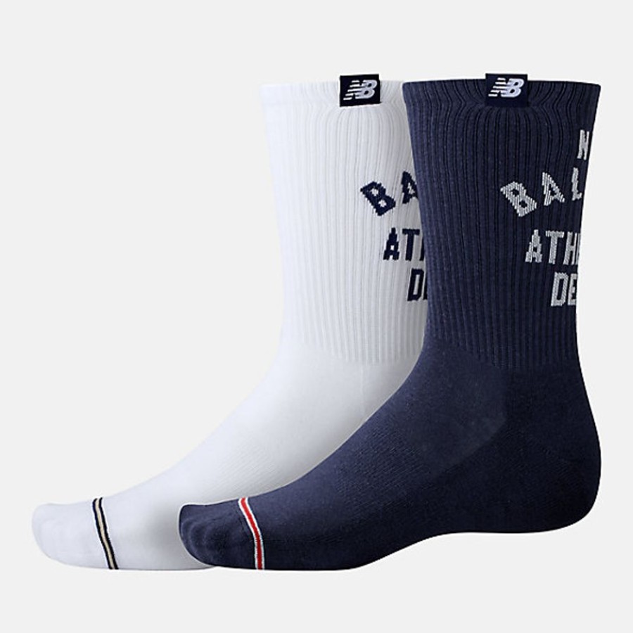 Homens New Balance Socks | Lifestyle Midcalf Socks 2 Pack