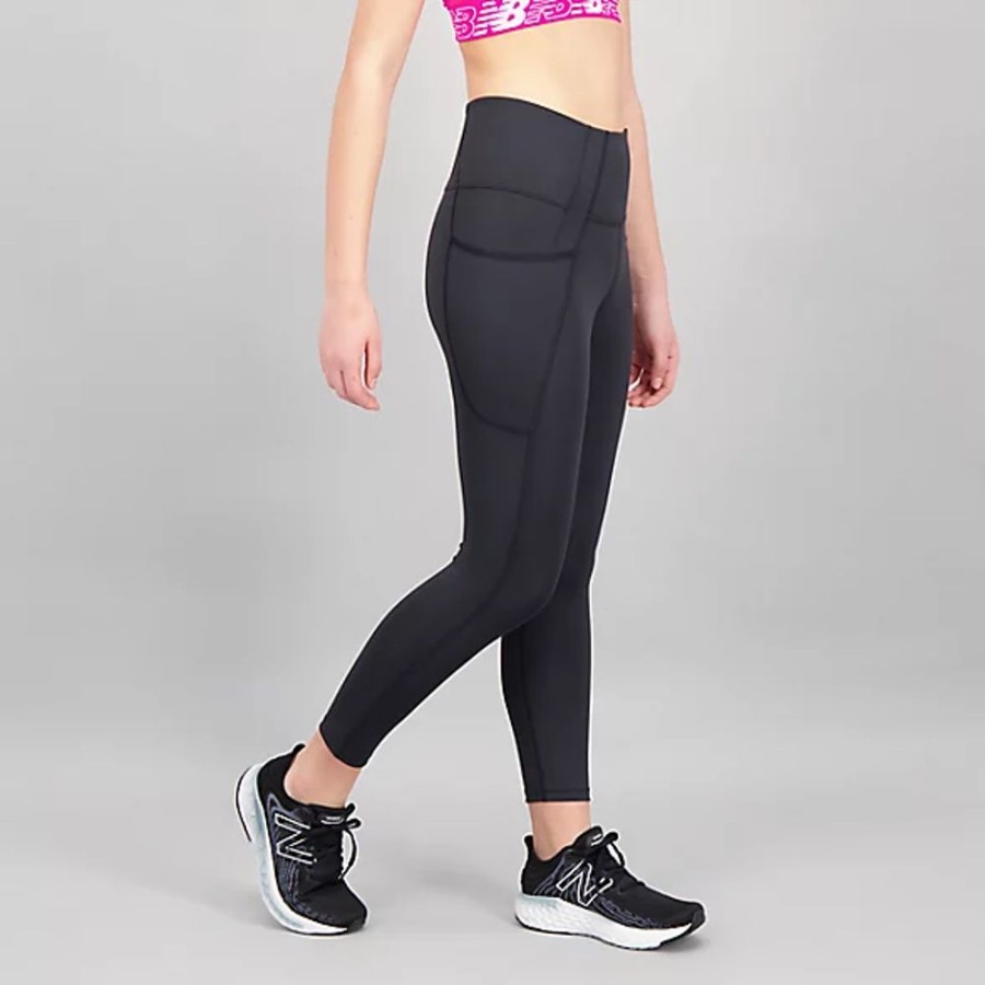 Mulheres New Balance Calcas E Leggings | Shape Shield High Rise Pocket Crop